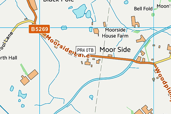 PR4 0TB map - OS VectorMap District (Ordnance Survey)