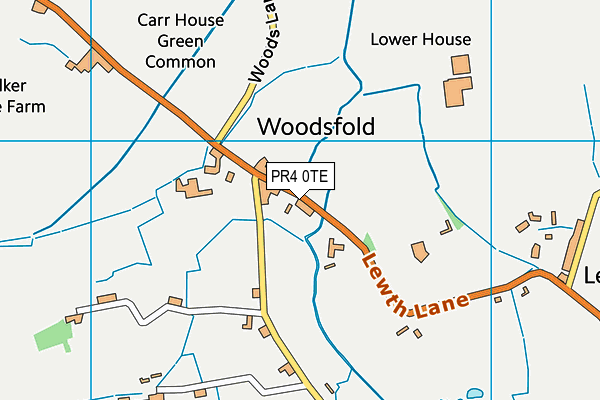 PR4 0TE map - OS VectorMap District (Ordnance Survey)