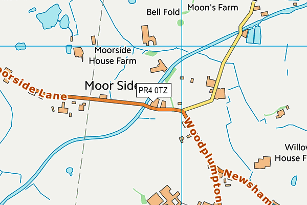 PR4 0TZ map - OS VectorMap District (Ordnance Survey)