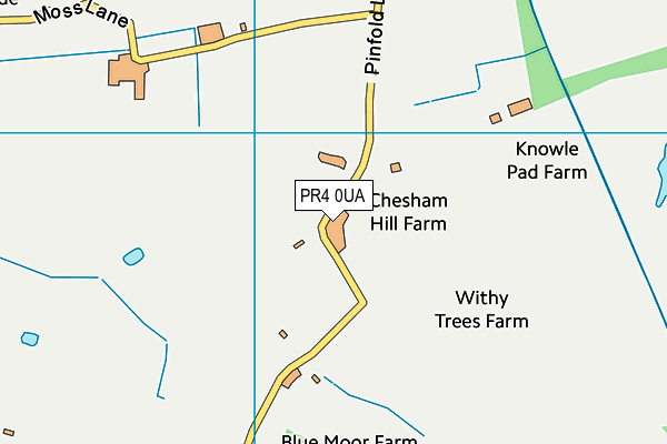 PR4 0UA map - OS VectorMap District (Ordnance Survey)