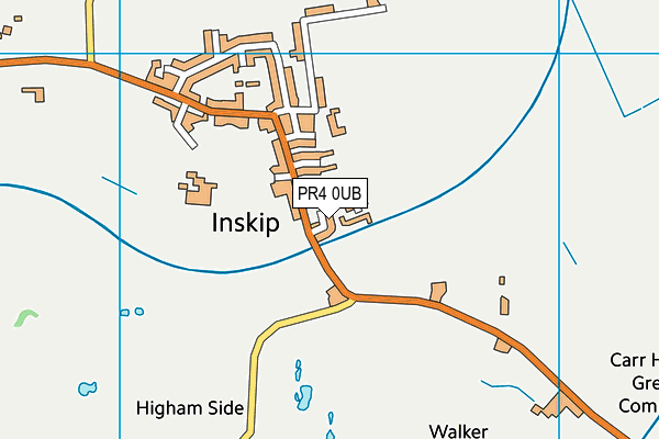 PR4 0UB map - OS VectorMap District (Ordnance Survey)