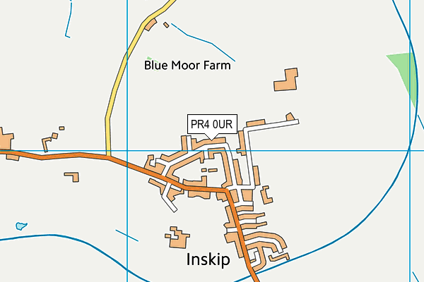 PR4 0UR map - OS VectorMap District (Ordnance Survey)