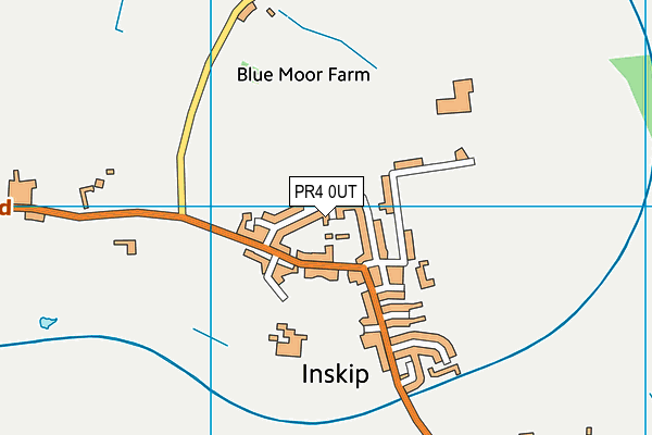 PR4 0UT map - OS VectorMap District (Ordnance Survey)