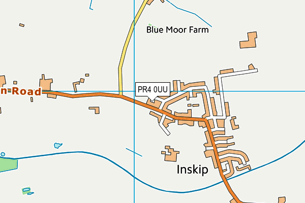 PR4 0UU map - OS VectorMap District (Ordnance Survey)