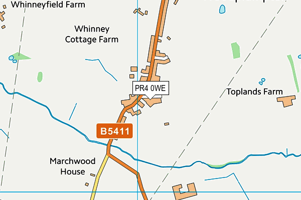 Woodplumpton Orchard map (PR4 0WE) - OS VectorMap District (Ordnance Survey)