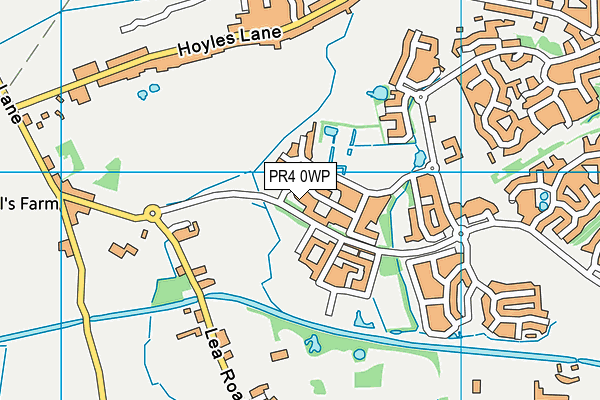 PR4 0WP map - OS VectorMap District (Ordnance Survey)