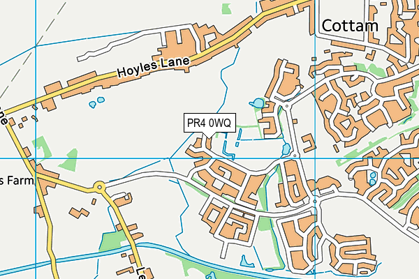 PR4 0WQ map - OS VectorMap District (Ordnance Survey)