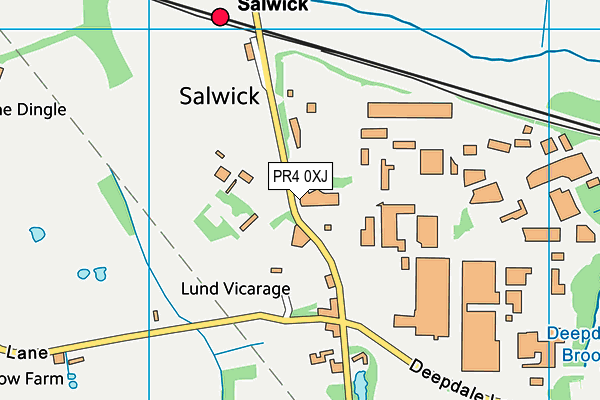 PR4 0XJ map - OS VectorMap District (Ordnance Survey)