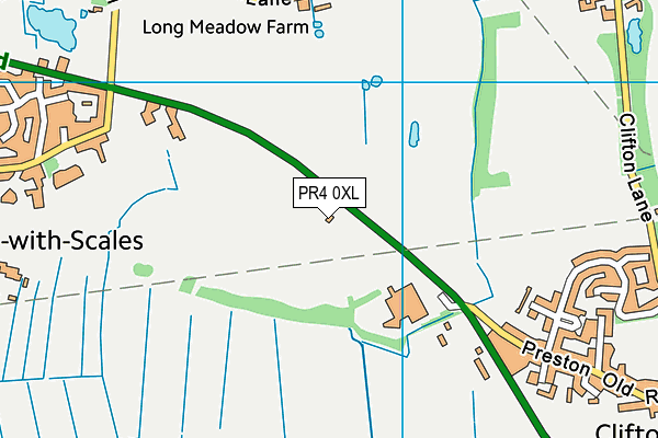 PR4 0XL map - OS VectorMap District (Ordnance Survey)