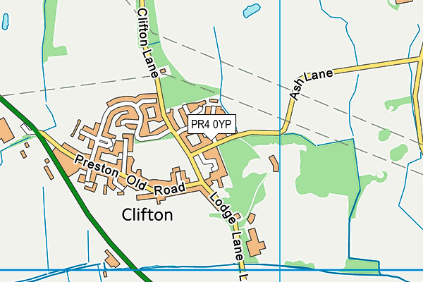 PR4 0YP map - OS VectorMap District (Ordnance Survey)