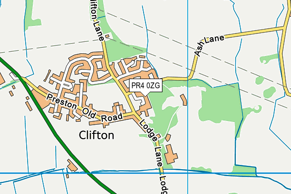 Map of CLIFTON AMENITY MANAGEMENT COMPANY LIMITED at district scale
