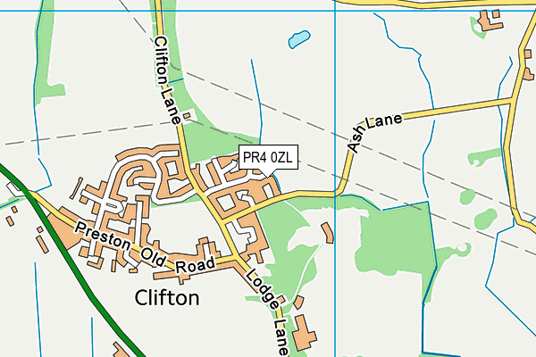 William Pickles Park map (PR4 0ZL) - OS VectorMap District (Ordnance Survey)