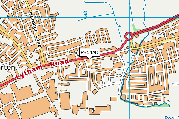 Holy Family Catholic Primary School, Warton map (PR4 1AD) - OS VectorMap District (Ordnance Survey)