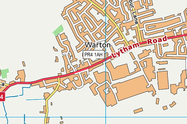 PR4 1AH map - OS VectorMap District (Ordnance Survey)