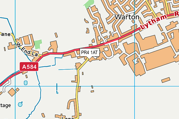 PR4 1AT map - OS VectorMap District (Ordnance Survey)