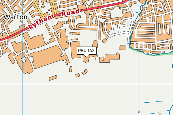 PR4 1AX map - OS VectorMap District (Ordnance Survey)