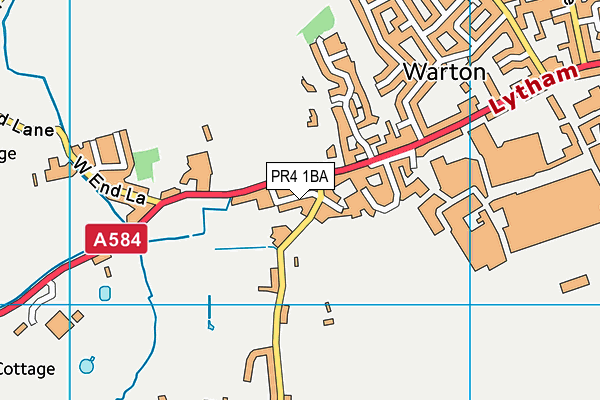 PR4 1BA map - OS VectorMap District (Ordnance Survey)