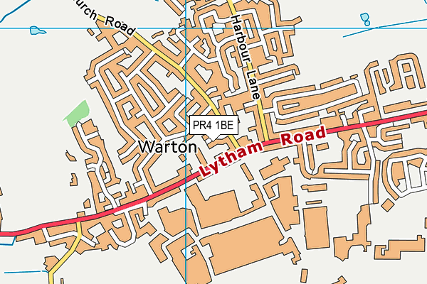 PR4 1BE map - OS VectorMap District (Ordnance Survey)