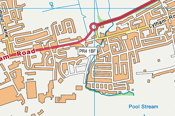 PR4 1BF map - OS VectorMap District (Ordnance Survey)