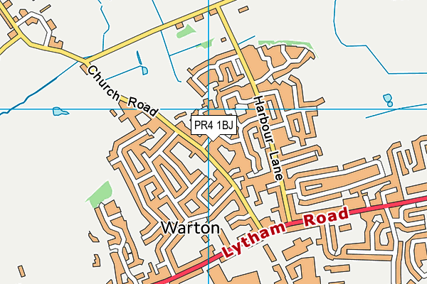 PR4 1BJ map - OS VectorMap District (Ordnance Survey)