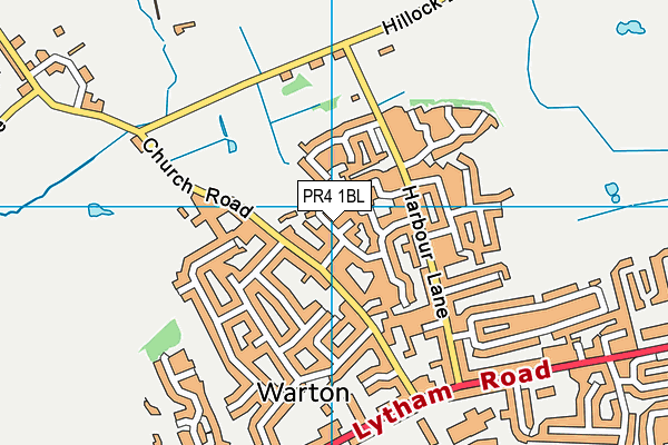 PR4 1BL map - OS VectorMap District (Ordnance Survey)