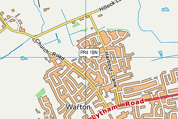 PR4 1BN map - OS VectorMap District (Ordnance Survey)