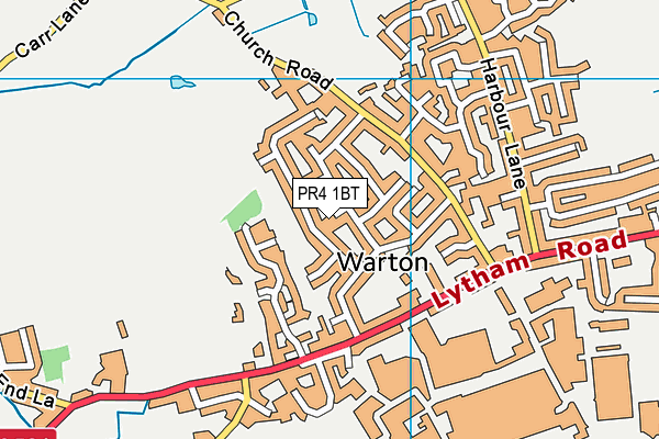PR4 1BT map - OS VectorMap District (Ordnance Survey)
