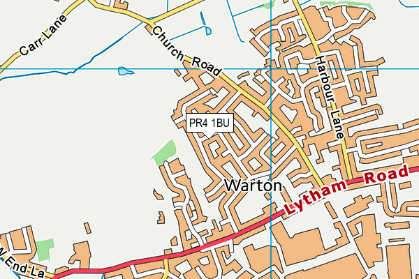 PR4 1BU map - OS VectorMap District (Ordnance Survey)