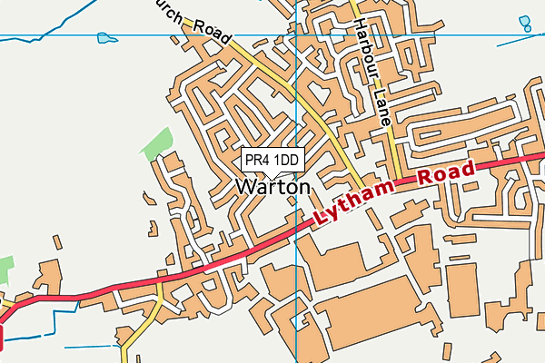 PR4 1DD map - OS VectorMap District (Ordnance Survey)