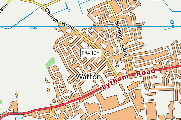 PR4 1DH map - OS VectorMap District (Ordnance Survey)