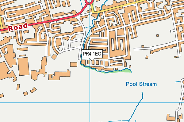 PR4 1EG map - OS VectorMap District (Ordnance Survey)