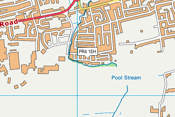 PR4 1EH map - OS VectorMap District (Ordnance Survey)