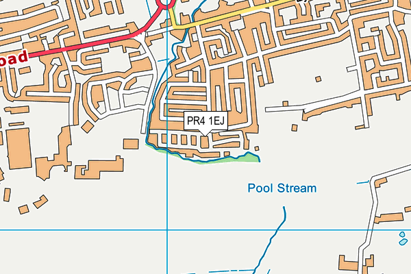 PR4 1EJ map - OS VectorMap District (Ordnance Survey)