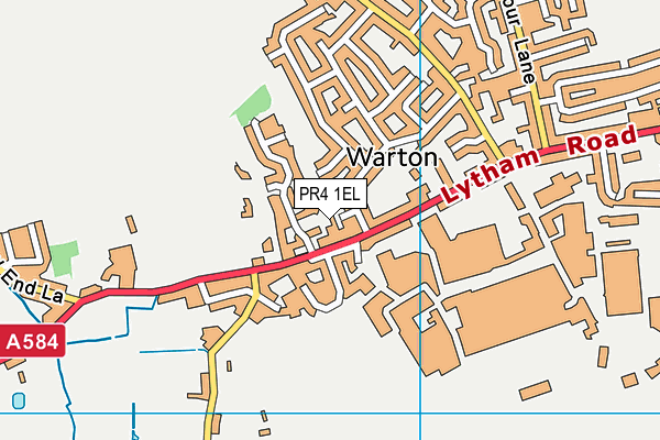 PR4 1EL map - OS VectorMap District (Ordnance Survey)