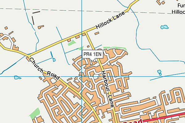 PR4 1EN map - OS VectorMap District (Ordnance Survey)