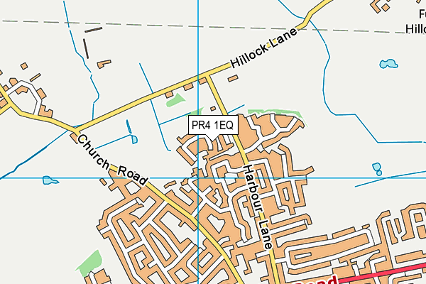 PR4 1EQ map - OS VectorMap District (Ordnance Survey)