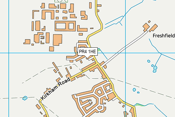 PR4 1HE map - OS VectorMap District (Ordnance Survey)
