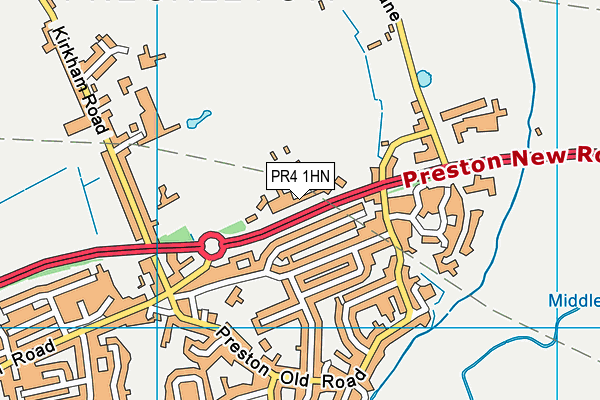 PR4 1HN map - OS VectorMap District (Ordnance Survey)