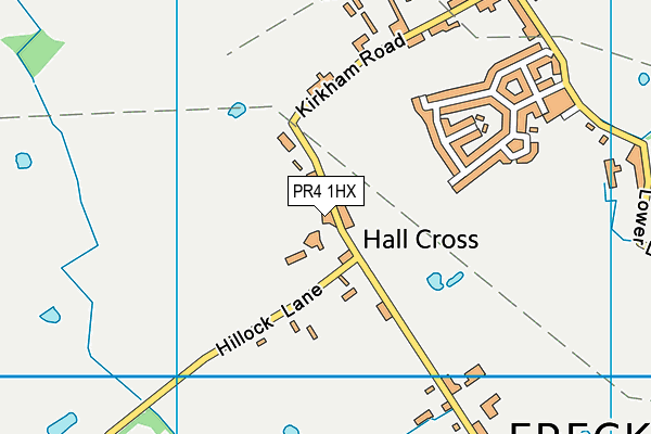 Linton School map (PR4 1HX) - OS VectorMap District (Ordnance Survey)