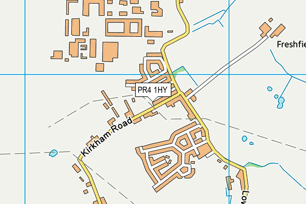 PR4 1HY map - OS VectorMap District (Ordnance Survey)
