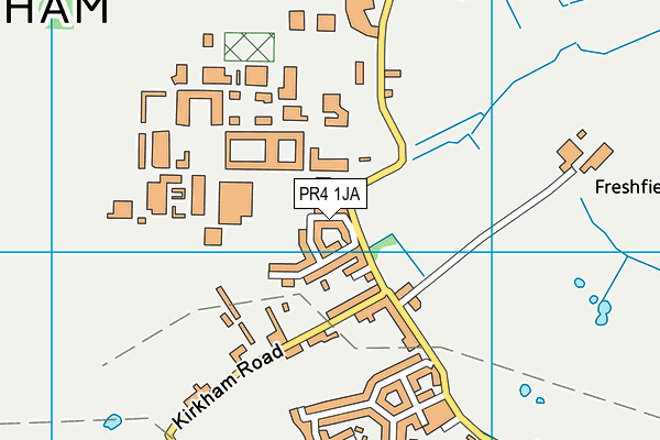 PR4 1JA map - OS VectorMap District (Ordnance Survey)