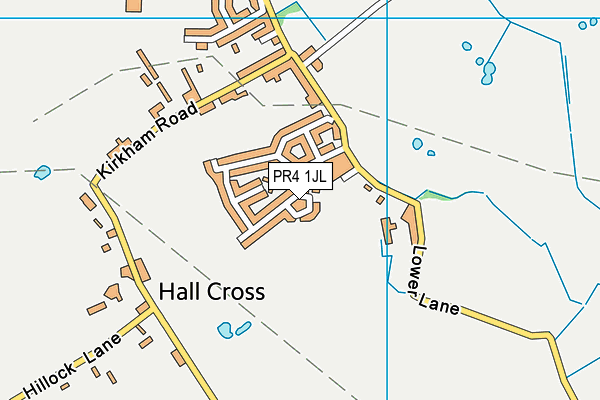 PR4 1JL map - OS VectorMap District (Ordnance Survey)