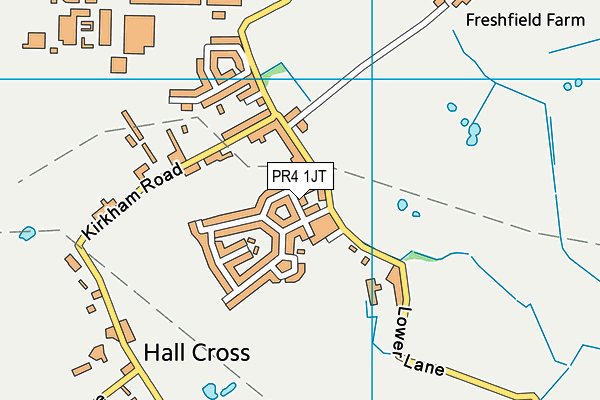 PR4 1JT map - OS VectorMap District (Ordnance Survey)