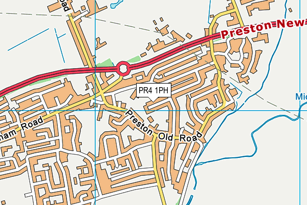 PR4 1PH map - OS VectorMap District (Ordnance Survey)