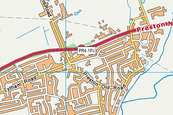 Freckleton Church of England Primary School map (PR4 1PJ) - OS VectorMap District (Ordnance Survey)