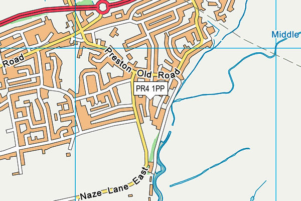 PR4 1PP map - OS VectorMap District (Ordnance Survey)