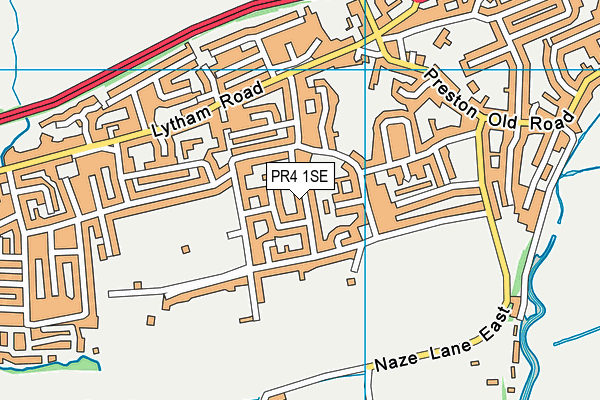 PR4 1SE map - OS VectorMap District (Ordnance Survey)