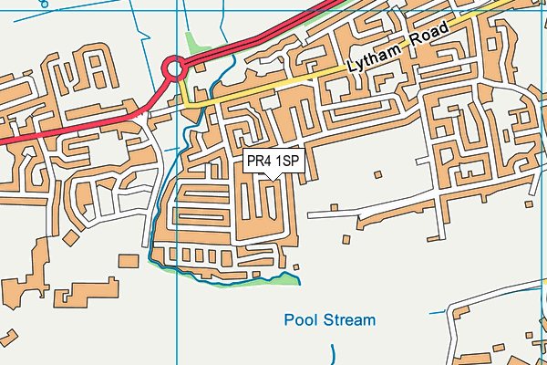 PR4 1SP map - OS VectorMap District (Ordnance Survey)