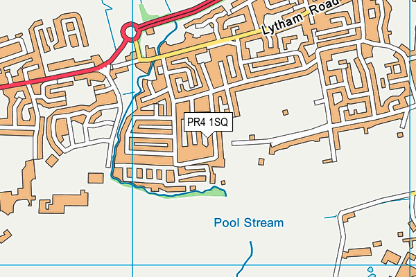 PR4 1SQ map - OS VectorMap District (Ordnance Survey)