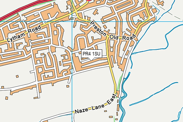 PR4 1SU map - OS VectorMap District (Ordnance Survey)